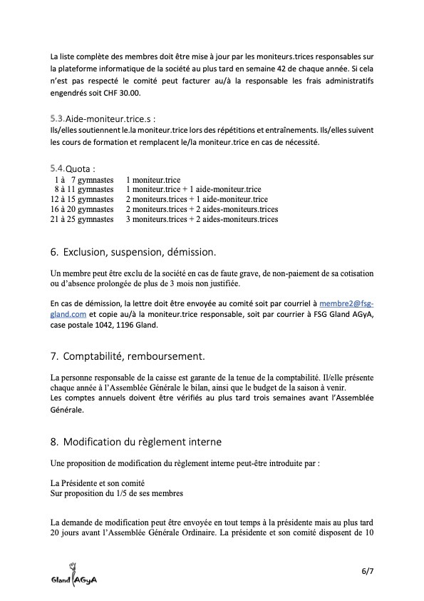 Règlement interne AGyA 6